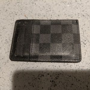 Louis Vuitton Mens Damier Graphite Card Holder